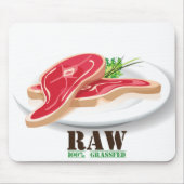 Raw Steak Bio Planet Mousepad (Vorne)