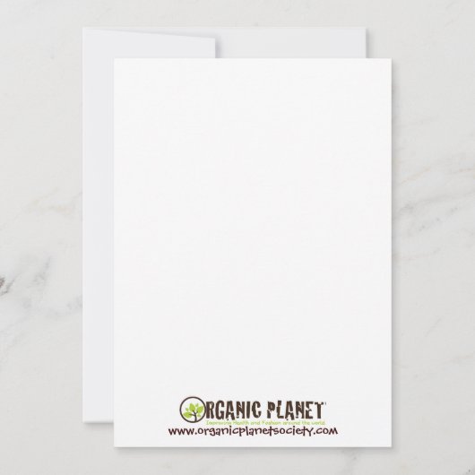 Raw Sushi Bio Planet Einladungen (Rückseite)