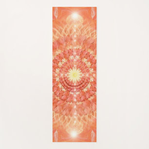 RAW Yoga Mat, Orange, Blume Mandala, Sun Yogamatte