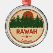 Rawah Wilderness Colorado Ornament Aus Metall (Vorne)