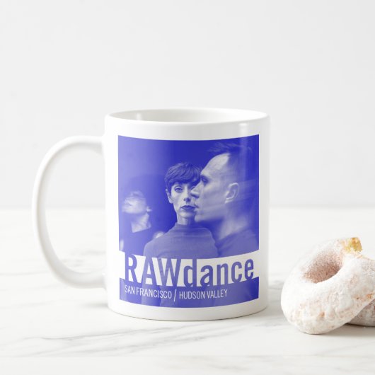 RAWdance verwischte grafische Tasse (Mit Donut)