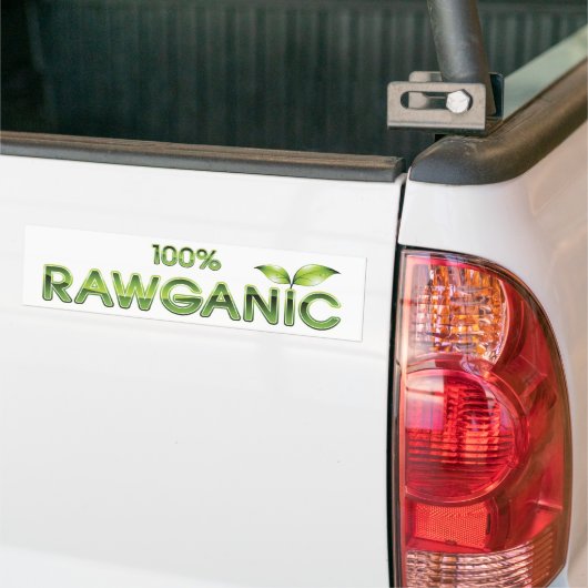 Rawganic rohe Nahrung 100% Autoaufkleber (Auf Lkw)