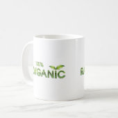 Rawganic rohe Nahrung 100% Kaffeetasse (Vorderseite Links)