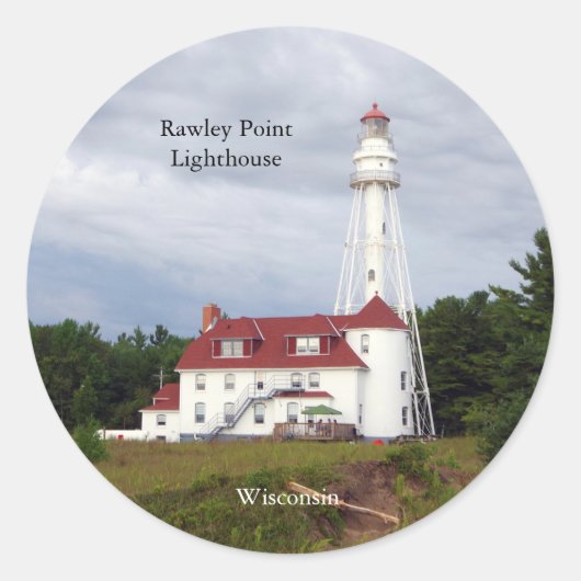 Rawley Point Lighthouse Aufkleber (Vorderseite)