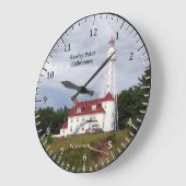 Rawley Point Lighthouse clock Große Wanduhr (Winkel)