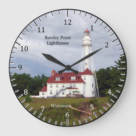 Rawley Point Lighthouse clock Große Wanduhr (Vorderseite)