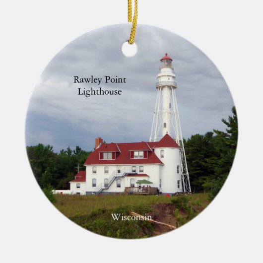 Rawley Point Lighthouse Keramik Ornament (Vorne)