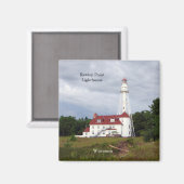 Rawley Point Lighthouse-Magnet Magnet (Vorderseite/Rückseite)