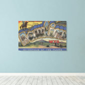 Rawlins, Wyoming - Große Buchstabenszenen Leinwanddruck (Insitu (Holzboden))