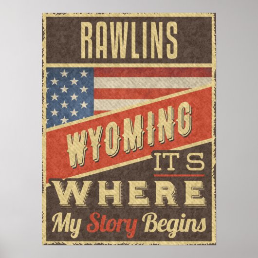 Rawlins Wyoming Poster (Vorne)