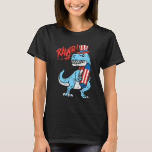 Rawr American Rex Dino Kinder 4. Juli Baby Boys T-Shirt
