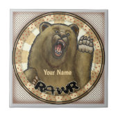Rawr Bear Fliese (Vorderseite)