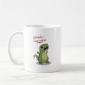 Rawr bedeutet i-Liebe Sie im Dinosaurier Kaffeetasse (Links)