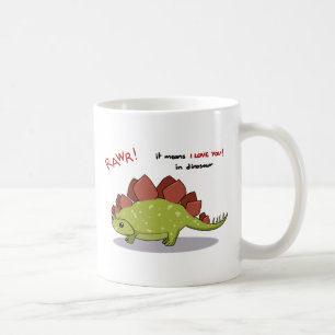 Rawr bedeutet i-Liebe Sie in Dinosaurier Kaffeetasse