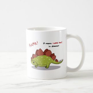 Rawr bedeutet i-Liebe Sie in Dinosaurier Kaffeetasse