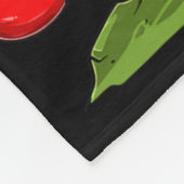 Rawr bedeutet ich liebe dich in Dinosaurier T Rex  Fleecedecke (Ecke)