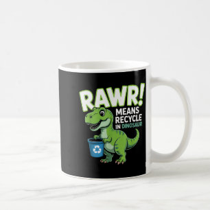 Rawr bedeutet recyceln bei Dinosaurier-Jungs am Ta Kaffeetasse