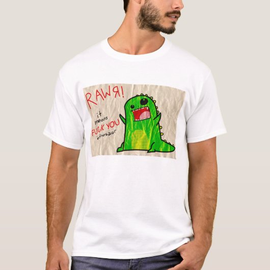 RAWR, die Dino-Sprache T-Shirt (Vorderseite)