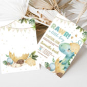 Rawr Dino Baby Shower Einladung