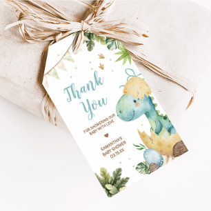 Rawr Dino Baby Shower Favor Tag Geschenkanhänger