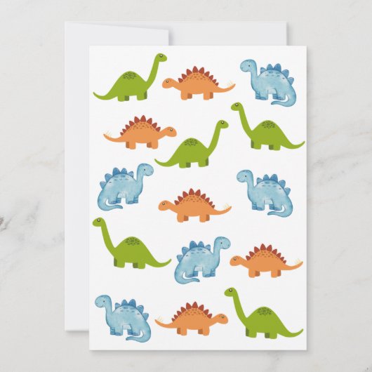 RAWR Dino Einladungen (Rückseite)