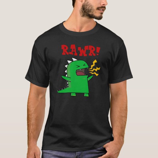 RAWR Dino - kundengerecht! T-Shirt (Vorderseite)