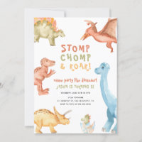 Rawr Dinosaur jeden alten Dino Boy Geburtstagspart