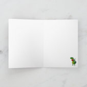 RAWR Dinosaur-Liebe Karte (Innenseite)