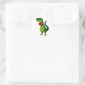 RAWR Dinosaur-Liebe Runder Aufkleber (Tasche)