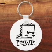 Rawr Dinosaur Meepple Schlüsselanhänger (Vorderseite)
