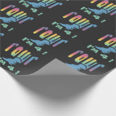 Rawr Dinosaur T Rex Dinosaur Geschenkpapier (Ecke)