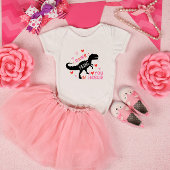 Rawr Dinosaur Valentinstag Baby Strampler
