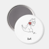 Rawr Dinosaurier! Magnet (Vorderseite/Rückseite)