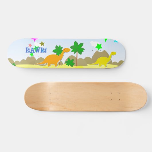 RAWR! Dinosaurier-Skateboard Skateboard (Horizontal)