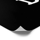 Rawr Dough Funny Food Pub Dark BG Poster (Ecke)