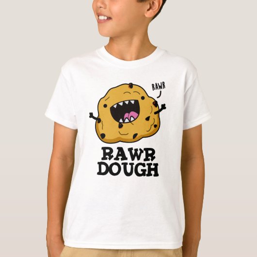 Rawr Dough Funny Food Puff T-Shirt (Vorderseite)