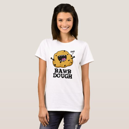 Rawr Dough Funny Food Puff T-Shirt (Vorne ganz)