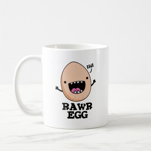 Rawr Egg Funny Roaring Roheier Pub Kaffeetasse (Links)