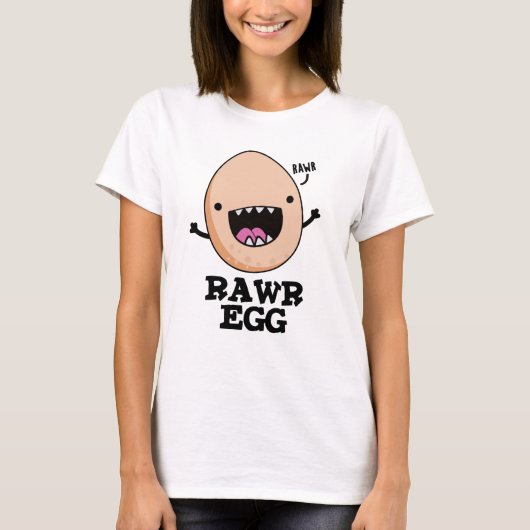 Rawr Egg Funny Roaring Roheier Pub T-Shirt (Vorderseite)