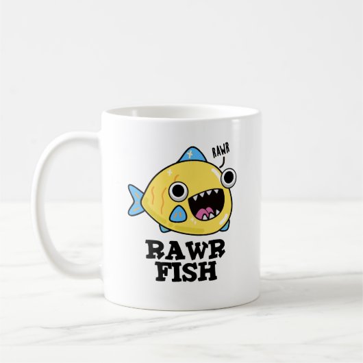 Rawr Fish Funny Animal Pub Kaffeetasse (Links)