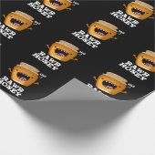 Rawr Honey Funny Raw Honey Pun Dark BG Geschenkpapier (Ecke)
