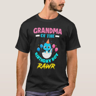 Rawr I bin die Oma des Geburtstagskinder T. Rex Di T-Shirt