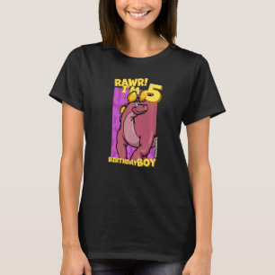 Rawr I m 5 Birthday Boys 5th Birthday Dino Wuerhos T-Shirt