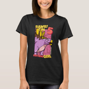 Rawr I m 5 Birthday Girls 5. Geburtstag Dino Kentr T-Shirt