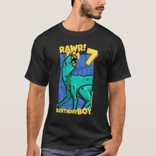 Rawr I m 7 Birthday Boys 7. Geburtstag Dino Zephyr T-Shirt