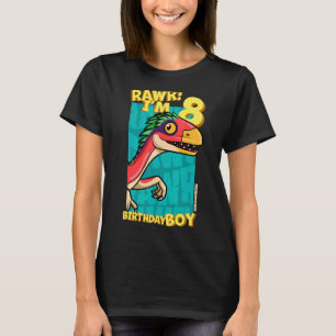 Rawr I m 8 Birthday Boys 8. Geburtstag Dino Deinon T-Shirt