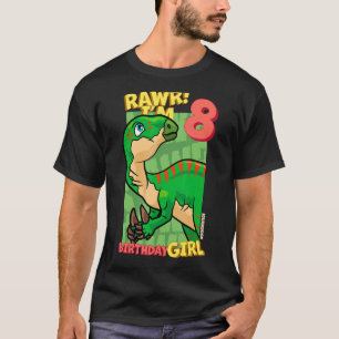 Rawr I m 8 Birthday Girls 8. Geburtstag Dino Iguan T-Shirt