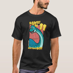 Rawr Ich bin 11 Geburtstagskinder 11. Geburtstag D T-Shirt