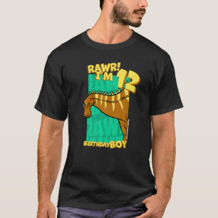Rawr Ich bin 12 Geburtstagskinder 12. Geburtstag D T-Shirt