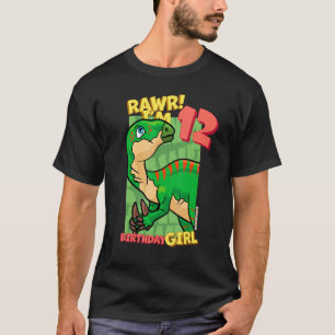 Rawr ich bin 12 Geburtstagskinder 12. Geburtstag D T-Shirt